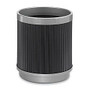 Safco; Moisture-Resistant Wastebasket, 5 Gallons, Black/Silver
