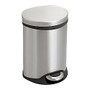 Safco; Stainless Steel Step-On Medical Waste Receptacle, 1.5 Gallons, 11 inch; x 9 1/2 inch; x 8 inch;, Stainless Steel