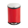 Safco; Step-On Medical Steel Waste Receptacle, 3 Gallons, 17 inch; x 12 inch; x 8 1/2 inch;, Red