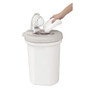 Safety 1st; Easy Saver Circular Plastic Diaper Pail, 18 inch;H x 13 inch;W x 14 1/2 inch;D, White