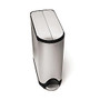 simplehuman Butterfly Step Fingerprint-Proof Brushed Stainless Steel Trash Can, 12 Gallons