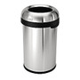 simplehuman; Brushed Stainless Steel Bullet Open Can, 21 Gallons