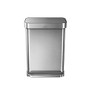 simplehuman; Rectangular Step Can With Liner Pocket, 14.5 Gallons, Brushed Stainless Steel