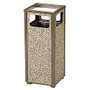 United Receptacle Sand Urn Litter Receptacle, 32 inch;H x 13 1/2 inch;W x 13 1/2 inch;D, 12-Gallon, Brown