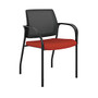 HON; Ignition Stacking Chair, 33 1/2 inch;H x 25 inch;W x 21 3/4 inch;D, Poppy Seat/Black Frame