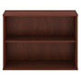 Bush; 2-Shelf Bookcase, 29 1/8 inch;H x 35 3/4 inch;W x 15 1/2 inch;D, Hansen Cherry, Premium Delivery