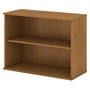 Bush; 2-Shelf Bookcase, 29 1/8 inch;H x 35 3/4 inch;W x 15 1/2 inch;D, Natural Cherry, Premium Delivery