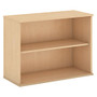 Bush; 2-Shelf Bookcase, 29 1/8 inch;H x 35 3/4 inch;W x 15 1/2 inch;D, Natural Maple, Premium Delivery