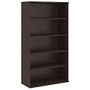 Bush; 5-Shelf Tall Bookcase, 72 1/8 inch;H x 35 3/4 inch;W x 15 1/2 inch;D, Mocha Cherry, Premium Delivery