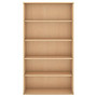 Bush; 5-Shelf Tall Bookcase, 72 1/8 inch;H x 35 3/4 inch;W x 15 1/2 inch;D, Natural Maple, Premium Delivery