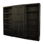 Concepts In Wood 3-Piece Bookcase System, 15 Shelves, 72 inch;H x 91 inch;W x 17 1/8 inch;D, Espresso