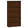 HON 10500 Srs Mocha Laminate Furniture Components - 36 inch; x 13.1 inch; x 71 inch; - 5 Shelve(s) - Square Edge - Material: Wood, Wood Grain - Finish: Mahogany, Mocha Laminate