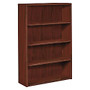 HON; 10500 Series 4-Shelf Bookcase, 57 1/8 inch;H x 36 inch;W x 13 1/8 inch;D, Mahogany