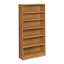 HON; 1870-Series Laminate Bookcase, 6 Shelves, 73 inch;H x 36 inch;W x 11 1/2 inch;D, Harvest