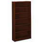 HON; 1870-Series Laminate Bookcase, 6 Shelves, 73 inch;H x 36 inch;W x 11 1/2 inch;D, Mahogany