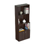 Inval Bookcase With Storage Area, 62 9/10 inch;H x 23 3/5 inch;W x 11 4/5 inch;D, Espresso-Wengue