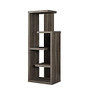 Monarch Specialties 5-Shelf Accent Bookcase, 48 inch;H x 18 inch;W x 12 inch;D, Dark Taupe