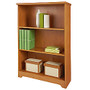 Realspace; Magellan Collection 3-Shelf Bookcase, 44 inch;H x 30 1/2 inch;W x 11 3/5 inch;D, Honey Maple