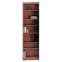 Safco; WorkSpace; Wood Veneer Baby Bookcase, 7 Shelves, 84 inch;H x 24 inch;W x 12 inch;D, Cherry