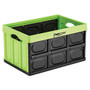 InstaCrate&trade; Collapsible Storage Crate, 11 1/2 inch;H x 20 1/2 inch;W x 14 inch;D, Green/Black
