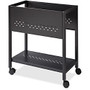 Lorell 24 inch; File Cart - 4 Casters - 1.88 inch; Caster Size - Steel - 13.3 inch; Width x 24 inch; Depth x 27 inch; Height - Black