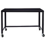 Lorell; Steel-Frame Mobile Workstation, 29 1/2 inch;H x 48 inch;W x 23 inch;D, Black