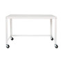 Lorell; Steel-Frame Mobile Workstation, 29 1/2 inch;H x 48 inch;W x 23 inch;D, White