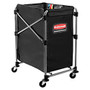 Rubbermaid; Collapsible X-Cart, 4-Bushel, 24 inch;H x 20 5/16 inch;W x 24 1/8 inch;D, Black