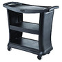 Rubbermaid; Executive Service Cart, 38 inch;H x 21 inch;W x 39 inch;D, Black