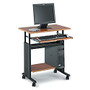 Safco; Muv&trade; Adjustable-Height Workstation, 29 inch;-33 inch;H x 28 1/2 inch;W x 22 inch;D, Black/Oak