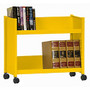 Sandusky; Book Truck, Single-Sided With 2 Sloped Shelves, 25 inch;H x 29 inch;W x 14 inch;D, Yellow