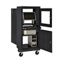 Sandusky; Mobile Computer Cabinet, Black