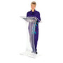 Oklahoma Sound Contemporary-Style Lectern, With Curved Front, 46 inch;H x 24 inch;W x 15 inch;D, Clear
