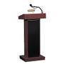 Oklahoma Sound Orator Lectern With Sound System, Mahogany