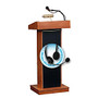 Oklahoma Sound Orator Wireless Lectern, Headset Mic, 46 inch;H x 22 inch;W x 17 inch;D, Cherry