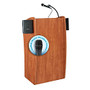 Oklahoma Sound Vision Wireless-Ready Lectern, 46 inch;H x 24 inch;W x 21 inch;D, Cherry