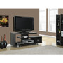 Monarch Specialties Art Deco TV Stand For TVs Up To 60 inch;, 24 inch;H x 60 inch;W x 16 inch;D, Cappuccino