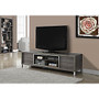 Monarch Specialties Euro-Style TV Stand For TVs Up To 70 inch;, 20 inch;H x 70 inch;W x 18 inch;D, Dark Taupe