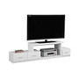 Monarch Specialties MDF TV Stand For Flat-Panel TVs Up To 36 inch;, 18 inch;H x 72 inch;W x 16 inch;D, White