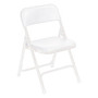 National Public Seating Lightweight Plastic Folding Chairs, 29 3/4 inch;H x 18 3/4 inch;W x 20 3/4 inch;D, White, Pack Of 4