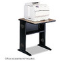 Safco; Melamine/Steel Fax/Printer Stand, 30 inch;H x 24 inch;W, Black/Mahogany/Medium Oak