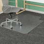 Deflect-O SuperMat Medium Weight Chair Mat For Carpet, 60 inch; x 46 inch; (25 inch; x 12 inch; Lip), Clear