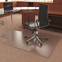 Deflect-o UltraMat High Pile Chair Mat with Lip - Carpeted Floor - 53 inch; Length x 45 inch; Width - Lip Size 12 inch; Length x 25 inch; Width - Vinyl - Clear