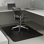 Deflect-O; Chair Mat For Low-Pile Carpets, For Commercial-Grade Carpeting, 46 inch;W x 60 inch;D, Black