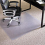 ES Robbins AnchorBar Chair Mat - Carpeted Floor - 60 inch; Length x 46 inch; Width x 1 inch; Thickness - Vinyl - Clear