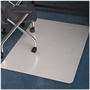 ES Robbins Trendsetter Med-pile Silver Chairmat - Carpet, Office - 48 inch; Length x 36 inch; Width - Rectangle - Silver