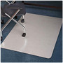 ES Robbins Trendsetter Med-pile Silver Chairmat - Carpet, Office - 60 inch; Length x 46 inch; Width - Rectangle - Silver