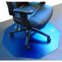 Floortex Cleartex Ultimat 9 Chair Mat, Low And Medium Pile Carpets, Nonagon, 38 inch;H x 39 inch;W, Blue