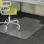 Realspace; Advantage Chair Mat, Wide Lip, For Thin Commercial-Grade Carpets, 46 inch;W x 60 inch;D, Clear