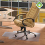 Ecotex Revolutionmat Chair Mat for Hard Floors - Hard Floor, Home, Office - 51 inch; Length x 48 inch; Width - Lip Size 12 inch; Length x 25 inch; Width - Rectangle - Polyethylene Terephthalate (PET) - Green Tint, Tinted